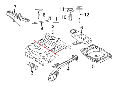 2013 Volvo C30 Rear Body - Floor & Rails