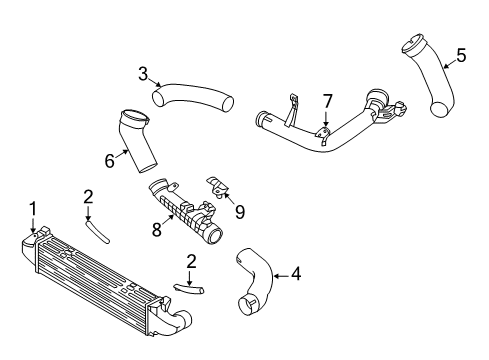 2015 Volvo S80 Intercooler