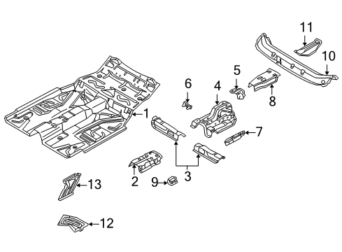 2003 Volvo C70 Floor