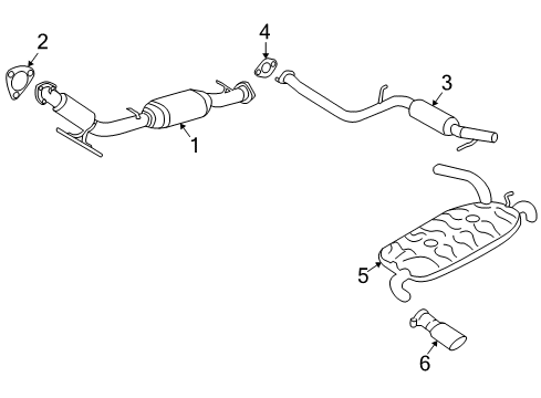 2009 Volvo V50 Exhaust Components