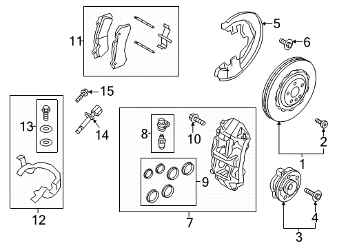 2023 Volvo S60 Brake Components Diagram 5