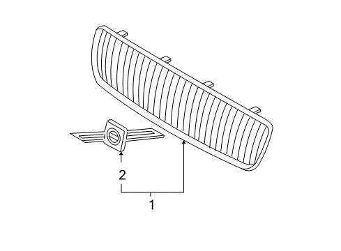 2006 Volvo XC70 Grille & Components