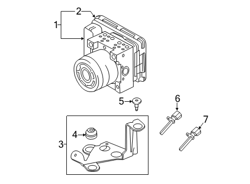 2019 Volvo XC40 ABS Components