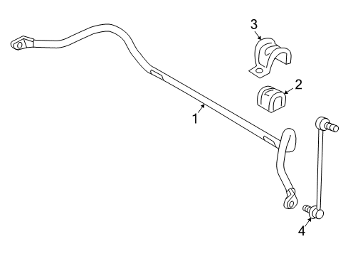 2009 Volvo V50 Stabilizer Bar & Components - Front