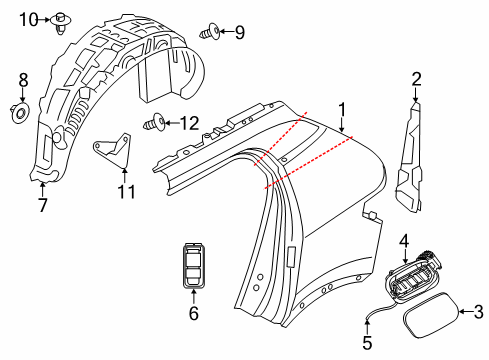 2019 Volvo XC40 Quarter Panel & Components