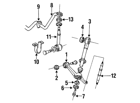 1993 Volvo 940 Stabilizer Bar & Components - Front