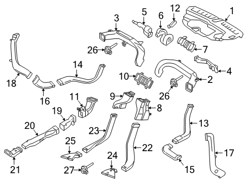 2017 Volvo S90 Ducts Diagram 1