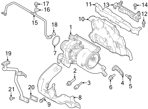 2023 Volvo XC90 Bracket Diagram for 32202336