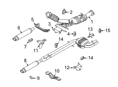 2005 Volvo S60 Exhaust Components Diagram 2