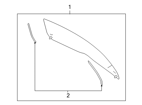 2009 Volvo V70 Lift Gate - Glass & Hardware