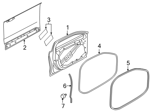 2020 Volvo S90 Front Door