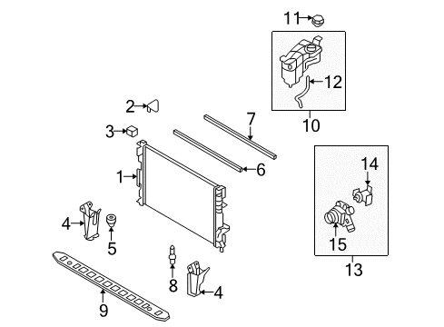 2011 Volvo XC70 Radiator & Components