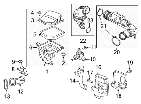 2019 Volvo XC90 Air Intake Diagram 3