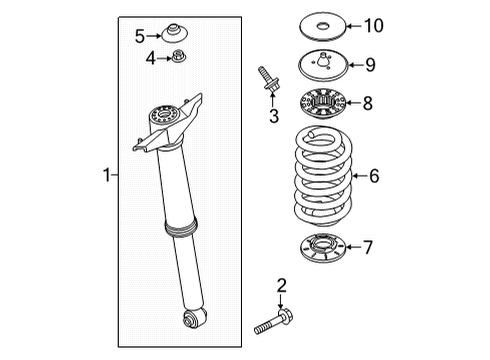 2023 Volvo C40 Recharge Shocks & Components - Rear