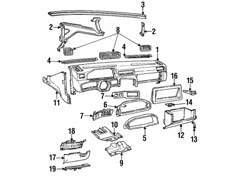 1993 Volvo 940 Instrument Panel