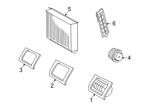 2009 Volvo V50 Blower Motor & Fan