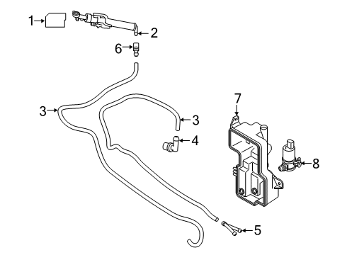 2021 Volvo XC40 Recharge Washer Components