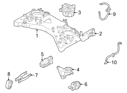 2022 Volvo XC40 Recharge Battery Cable, Passenger Side Diagram for 32217511