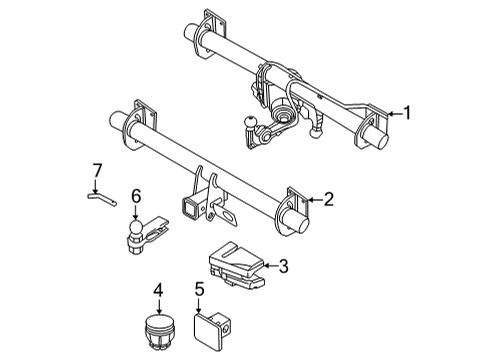 2022 Volvo XC60 Trailer Hitch Components