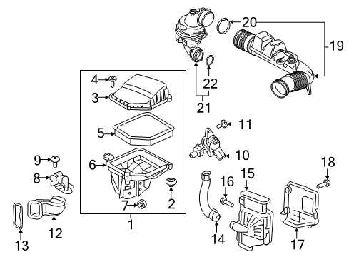2018 Volvo V90 Cross Country Air Intake Diagram 2