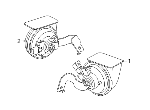 2017 Volvo V60 Cross Country Horn
