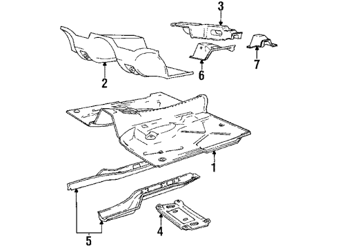 1988 Volvo 740 Floor Pan