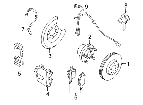 2009 Volvo V50 Front Brakes