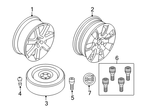 2009 Volvo V70 Wheels