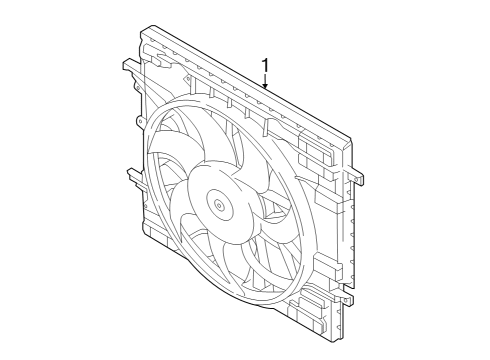 2023 Volvo S90 Cooling System, Cooling Fan Diagram 2