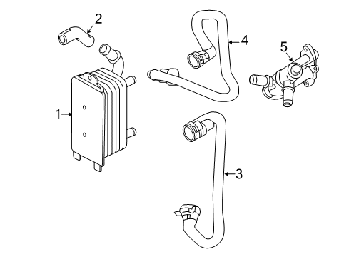 2016 Volvo V60 Thermostat Diagram for 31293739