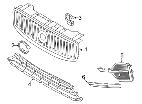 2023 Volvo XC60 Emblem Diagram for 32337963