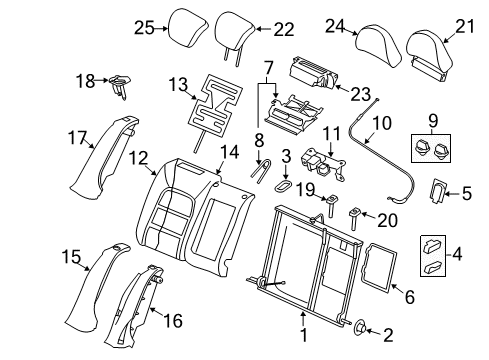2007 Volvo S80 Seat Back Heater Diagram for 30675516