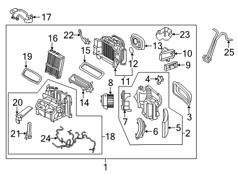 2023 Volvo XC60 Control Module Diagram for 36013021
