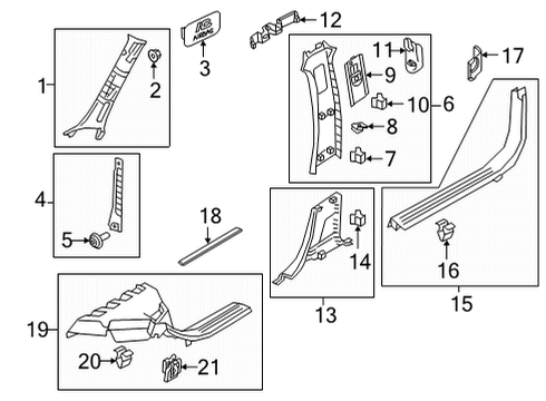 2023 Volvo C40 Recharge Interior Trim - Pillars