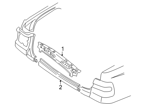 1998 Volvo S70 Rear Body
