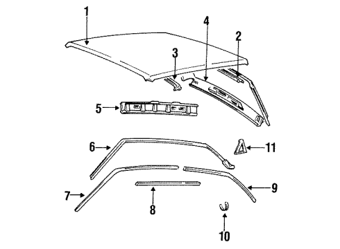 1991 Volvo 240 Roof & Back Glass