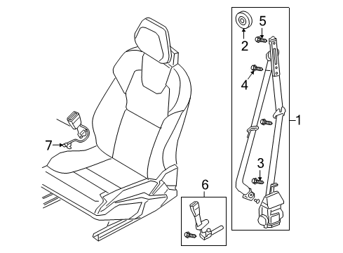 2019 Volvo XC90 Front Seat Belts