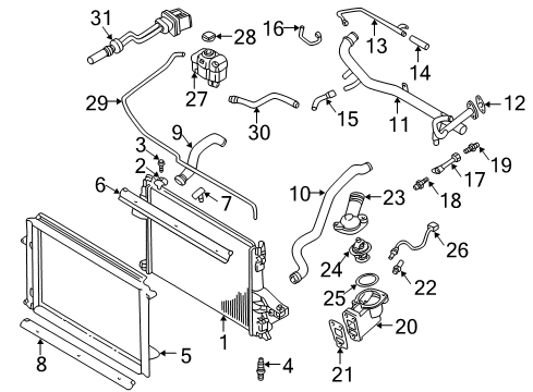 2006 Volvo XC70 Radiator & Components