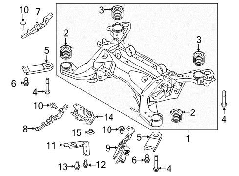 2019 Volvo S90 Suspension Mounting - Rear Diagram 3