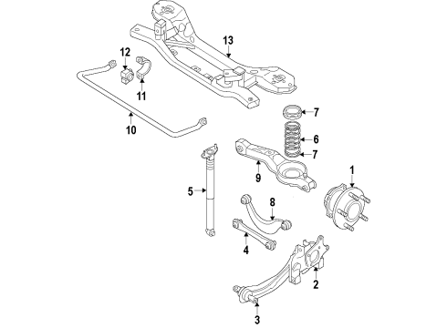 2011 Volvo C30 Stabilizer Bar Bushing Diagram for 30736723