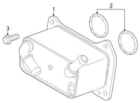 2023 Volvo V60 Cross Country Oil Cooler
