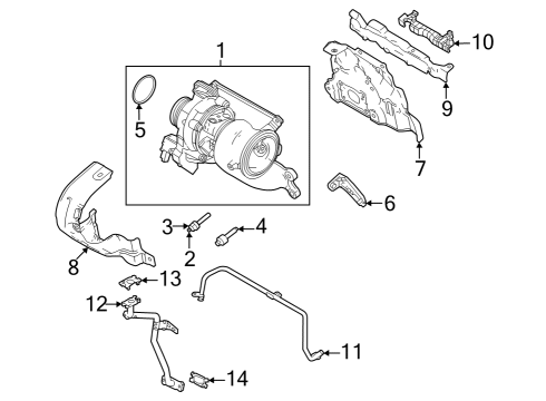 2022 Volvo S60 Turbocharger & Components Diagram 1