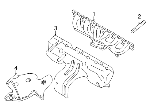 2015 Volvo XC60 Exhaust Components, Exhaust Manifold Diagram 5