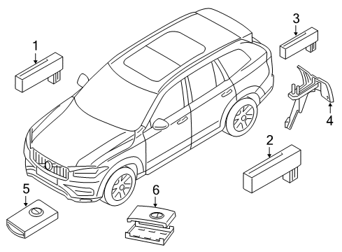 2019 Volvo XC90 Keyless Entry Components
