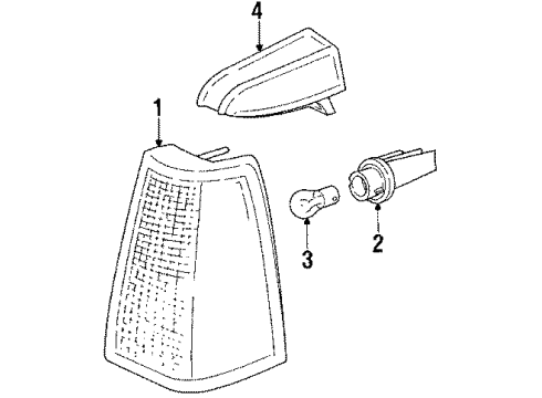 1988 Volvo 740 Park Lamps