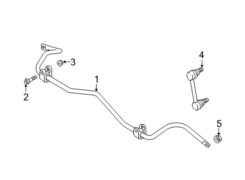 2006 Volvo XC70 Stabilizer Bar & Components - Rear