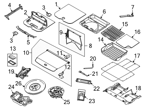 2015 Volvo XC60 Interior Trim - Rear Body