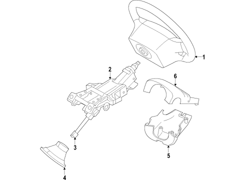 2022 Volvo XC90 Upper Shroud, Charcoal Diagram for 39829201