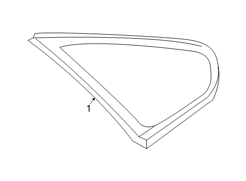 2009 Volvo S40 Quarter Panel - Glass & Hardware