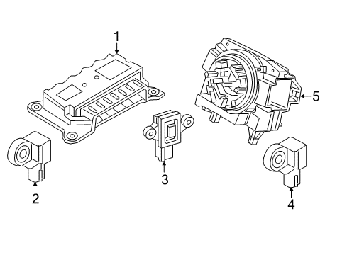 2018 Volvo XC60 Air Bag Components